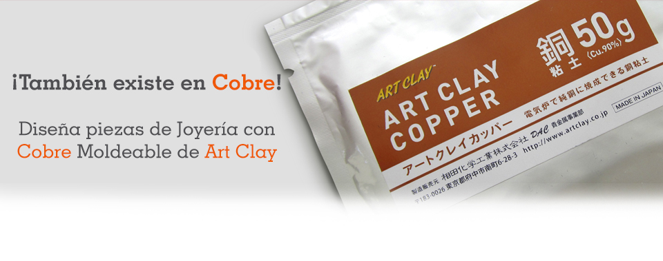 Cobre moldeable Art Clay para crear joyería 